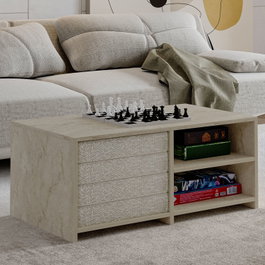Hanah Home Gord - Travertine Juego de Mesa de Café